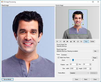 Resize and image enhancing