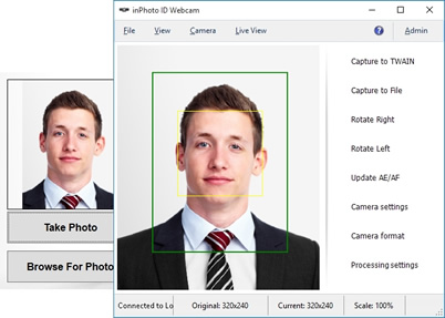 laptop camera software with TWAIN Interface Support